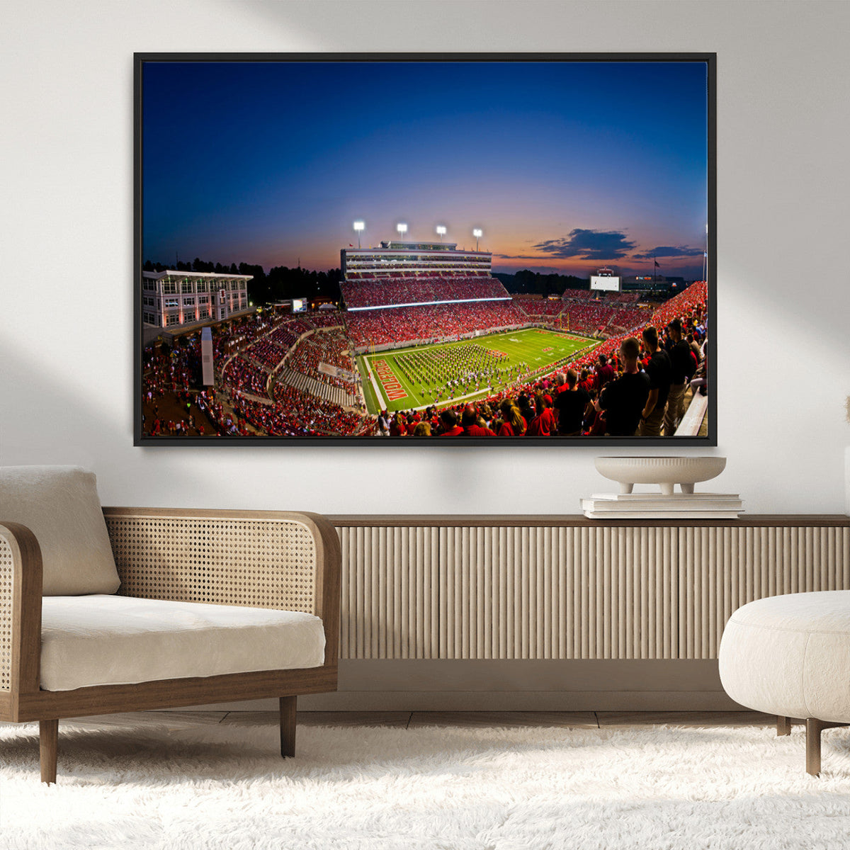 Wolfpack Football Team Wall Art Print - Raleigh