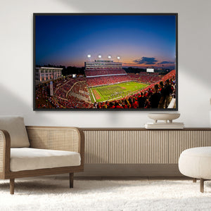 Wolfpack Football Team Wall Art Print - Raleigh
