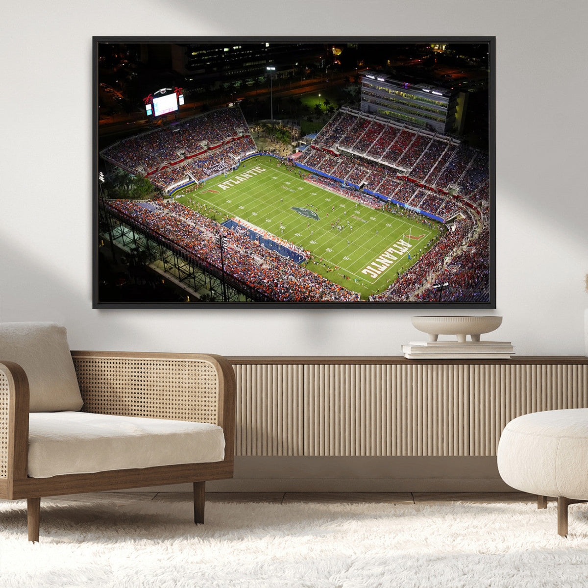 Florida Atlantic University Owls Canvas Print, Football Team