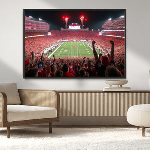 University of Nebraska Cornhuskers Football Team Print -