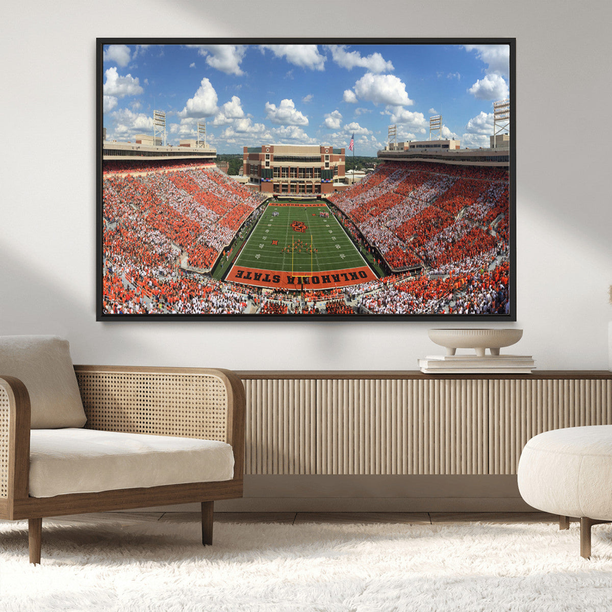 Oklahoma State Cowboys Football Team Print - Stillwater