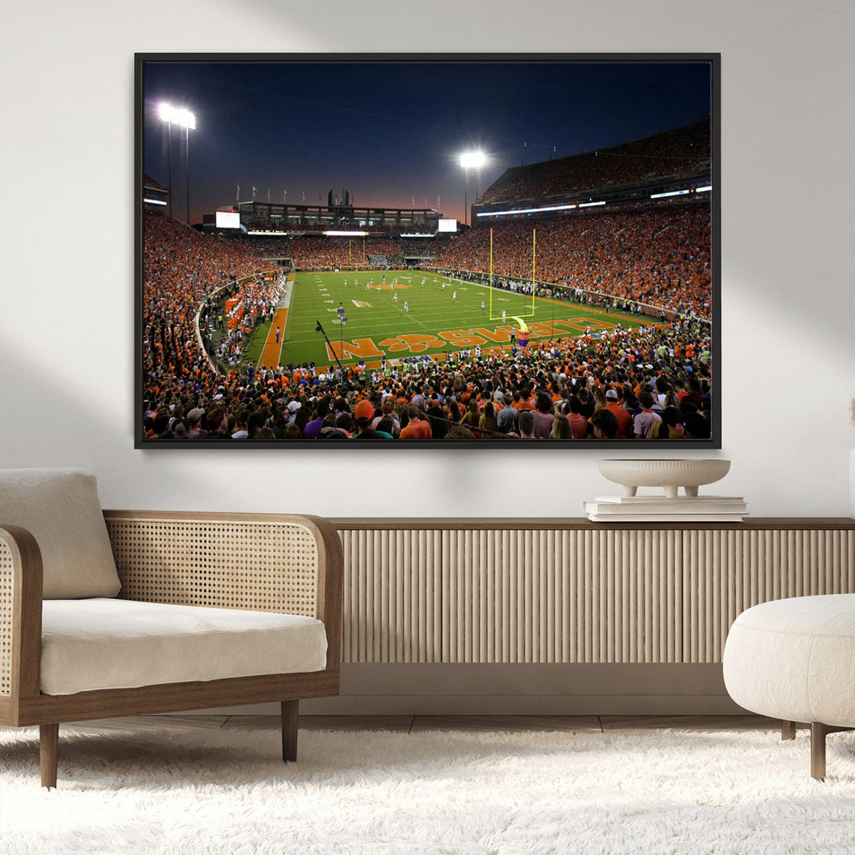 Clemson University Tigers Art Print, Football Team Print -