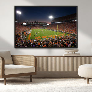 Clemson University Tigers Art Print, Football Team Print -