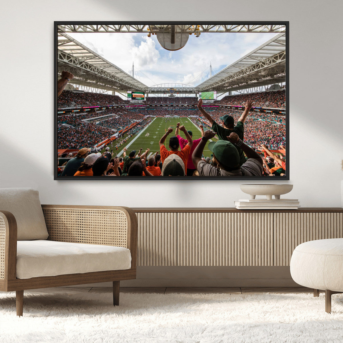 Miami Hurricanes Football Team Wall Art Print - Miami Hard
