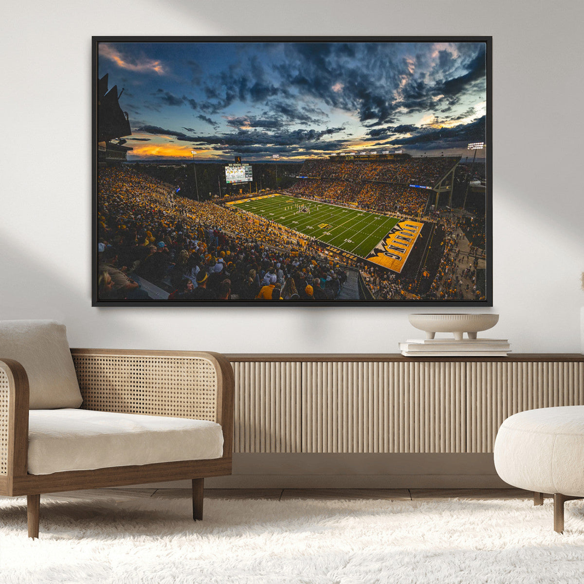 University of Wyoming Cowboys Football Team Print - Laramie
