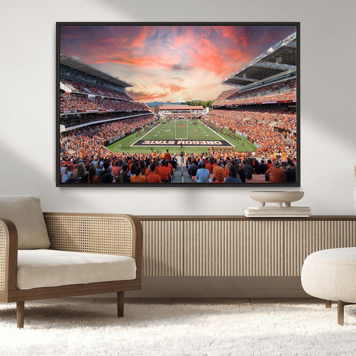 Oregon State Beavers Football Team Print - Corvallis Reser