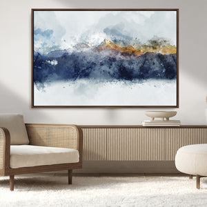 Abstract Mountain Range Art Canvas Print | 3 Panel