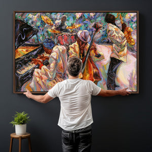 African American Jazz Art Music Abstract Wall Art Painting