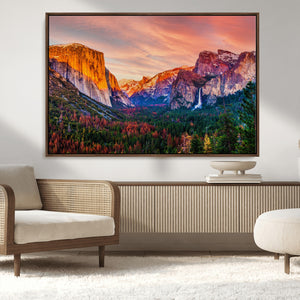 Yosemite Nal Park Wall Art Landscape Canvas Print El Capitan