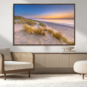 Sunrise On The Beach Wall Art Canvas Print