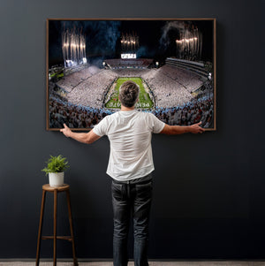 Penn State Football Wall Art Canvas Print – Framed Stadium