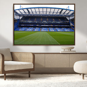 Chelsea FC Soccer Team Print - Stamford Bridge Stadium Wall