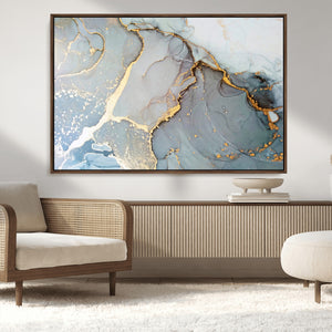 Large Abstract Marble Wall Art Canvas Print for Living Room