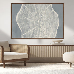 Abstract Tree Ring Wall Art Canvas Print – Nature-Inspired,