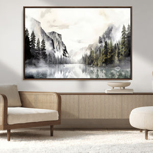 Yosemite Valley Wall Art Canvas Print – Framed and Ready to