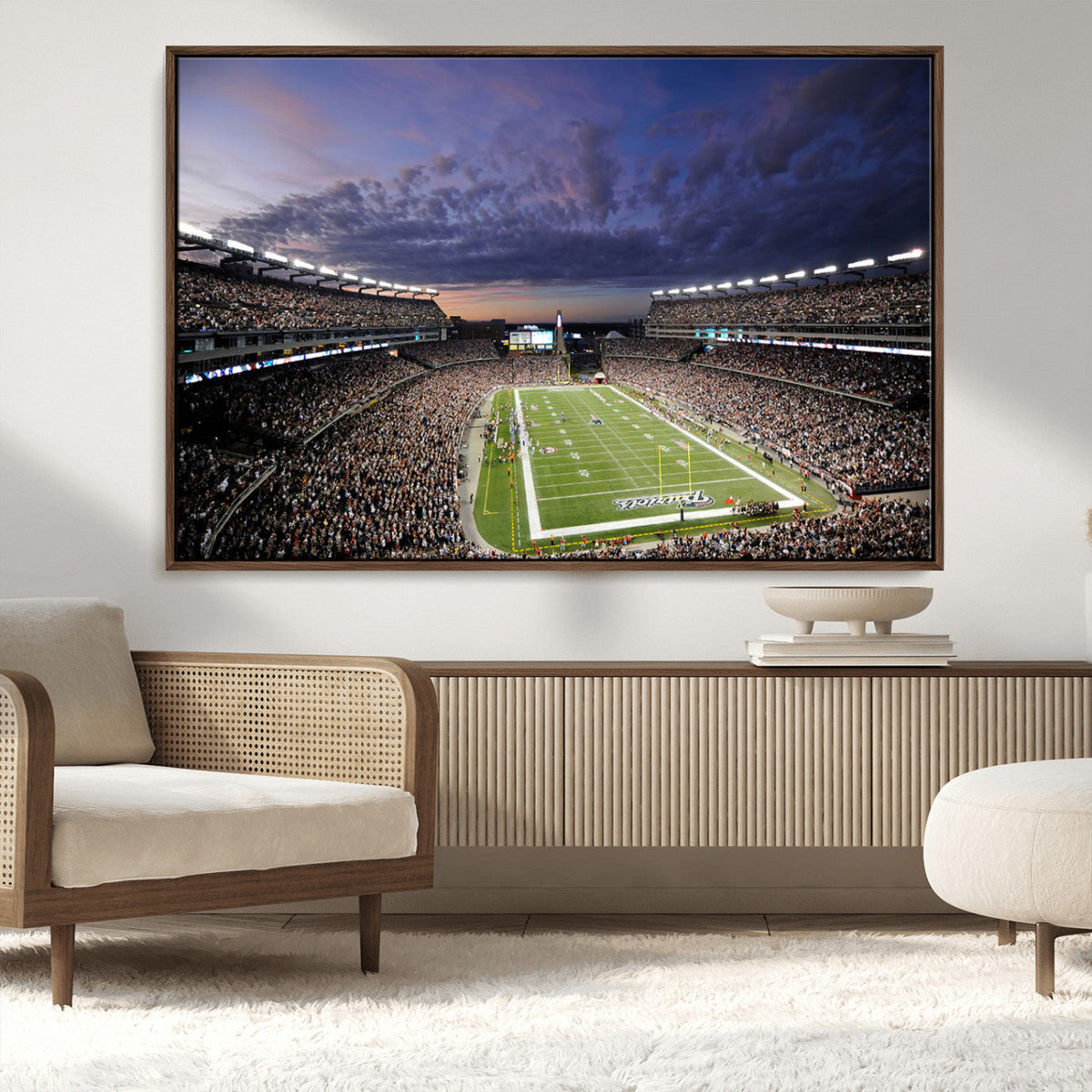 New England Patriots Football Team Print - Foxborough