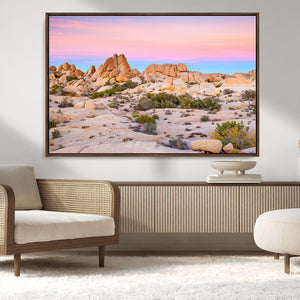 Vibrant Sunset Sky Wall Art Canvas Print – Framed Joshua