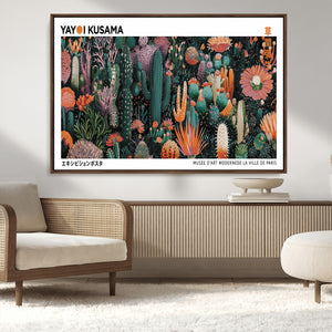 Modern Japanese Wall Art Canvas Print – Framed Abstract