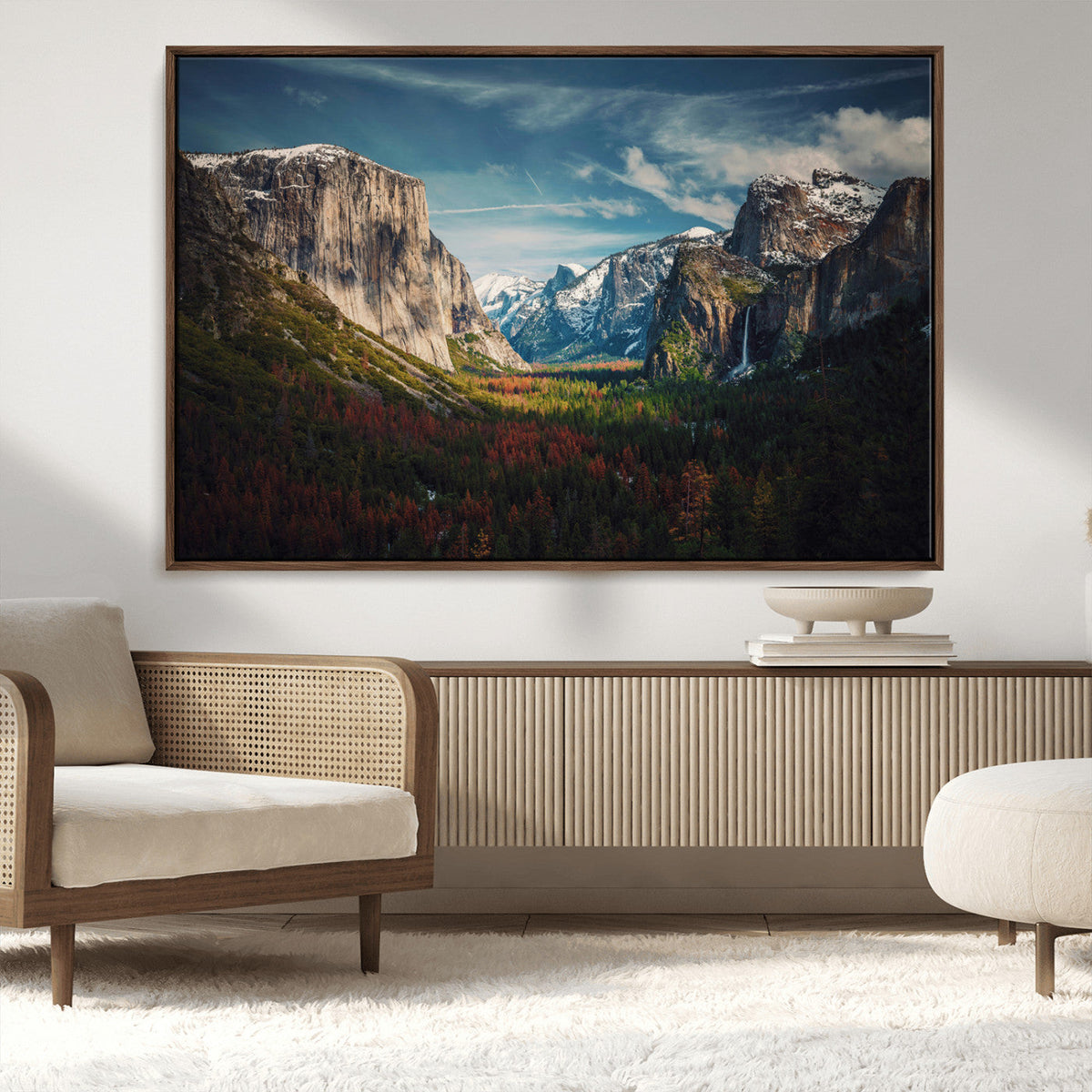 Yosemite National Wall Art Canvas Print – Framed Mountain