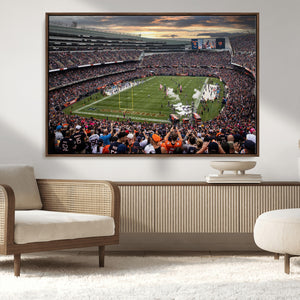 Chicago Bears Soldiers Field Wall Art Canvas Print – Framed