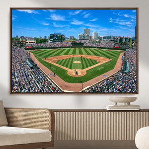 Wrigley Field Baseball Stadium Canvas Wall Art – Packed