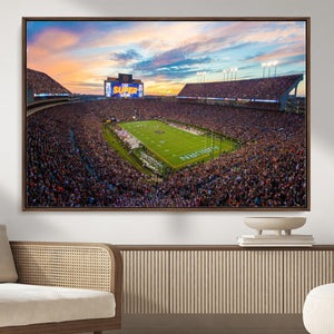 Jordan-Hare Stadium Wall Art Canvas Print, Football Stadium