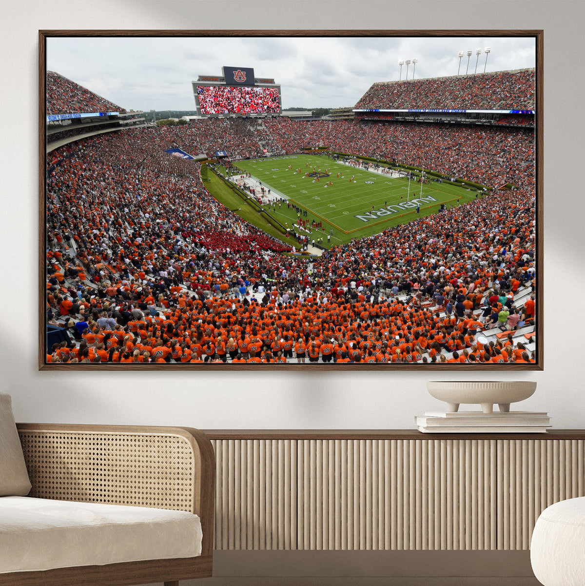 Jordan-Hare Stadium Wall Art Canvas Print, College Sports