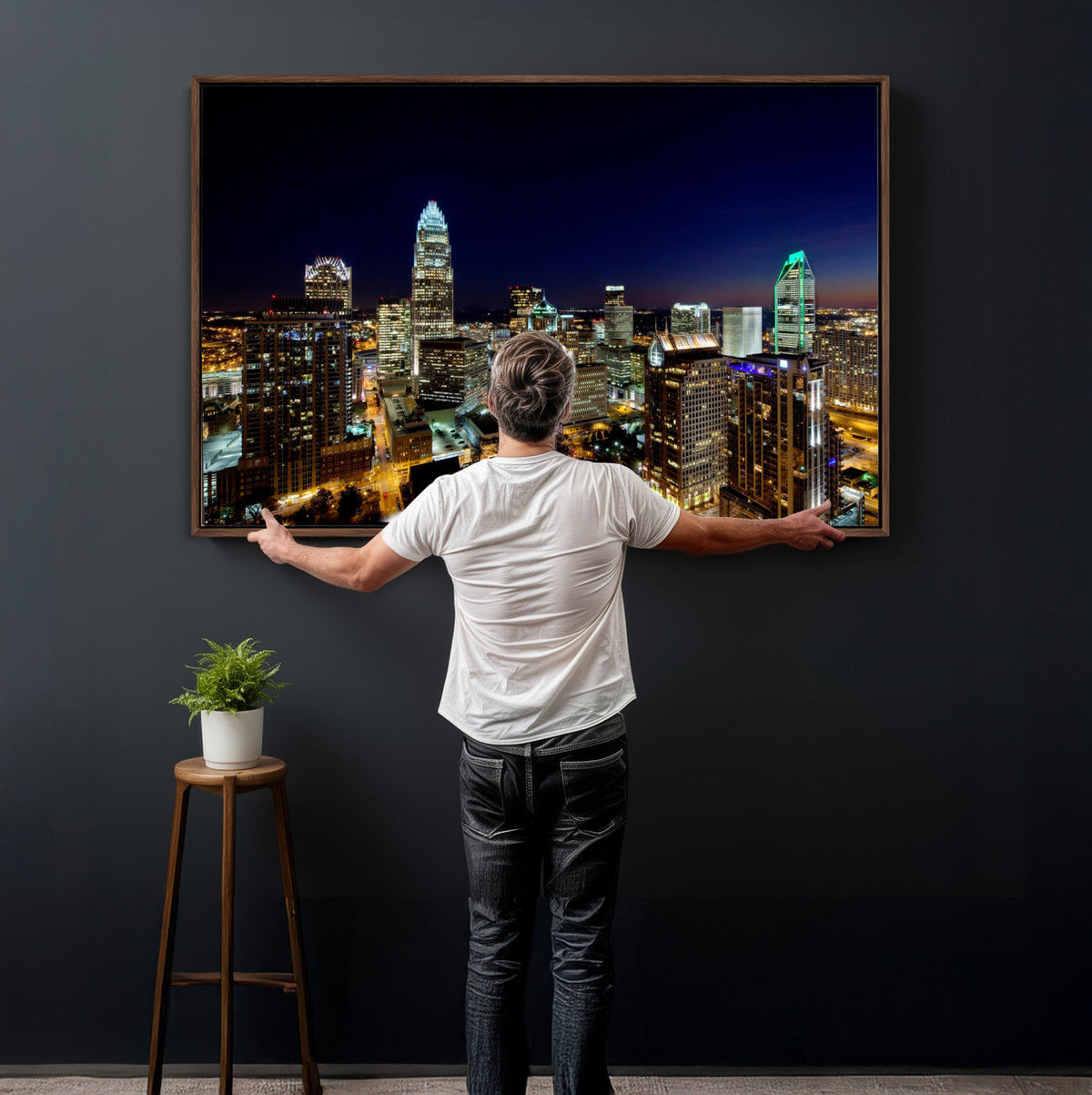 Atlanta Skyline Wall Art Canvas Print – Modern Cityscape