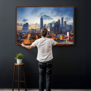 Atlanta Skyline Wall Art Canvas Print, Atlanta Downtown