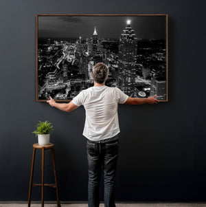Atlanta Skyline Wall Art Canvas Print, Atlanta Downtown