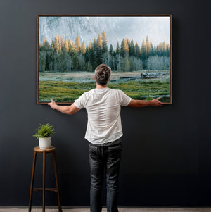 Forest Meadow Wall Art Canvas Print, Pine Tree Landscape