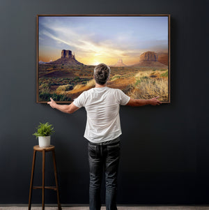 Monument Valley Desert Wall Art Canvas Print, Southwest