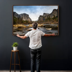 Yosemite Valley Mountain Landscape Wall Art Canvas Print,