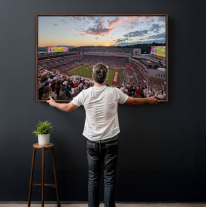Donald W. Reynolds Razorback Stadium Wall Art Canvas Print –
