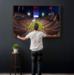 Oklahoma Memorial Stadium Wall Art Canvas Print – Oklahoma