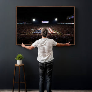 Oklahoma Memorial Stadium Wall Art Canvas Print – Oklahoma