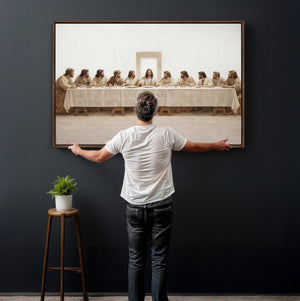 The Last Supper Wall Art Canvas Print, Jesus Christ Biblical