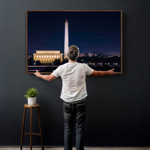 Washington White House Skyline Wall Art Canvas Print –