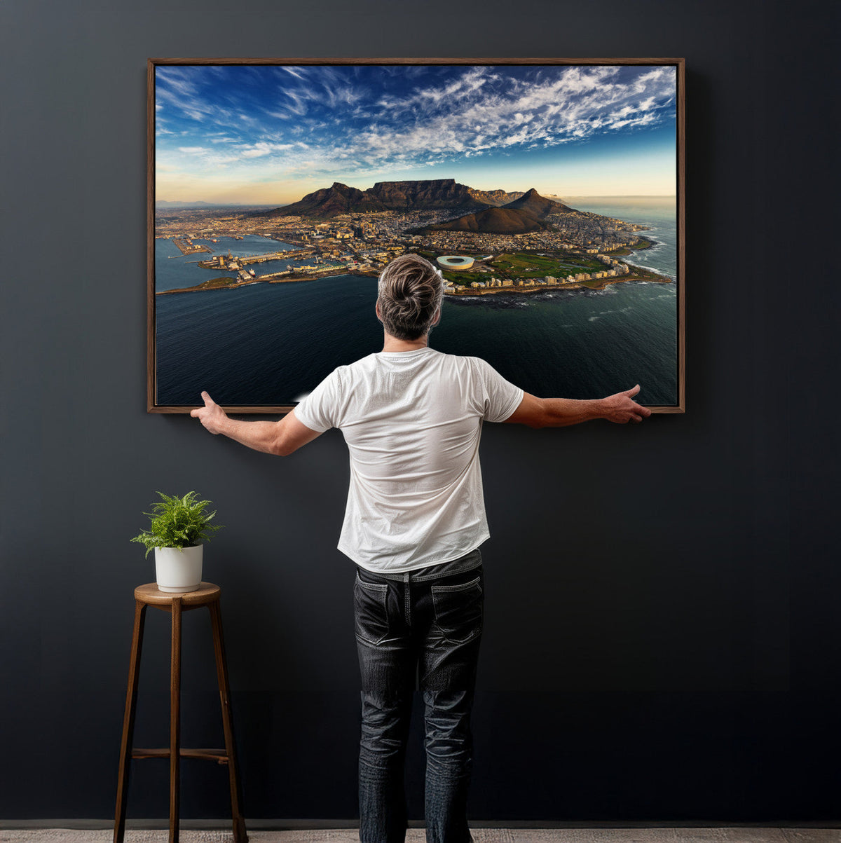 Cape Town Skyline Wall Art Canvas Print – Table Mountain