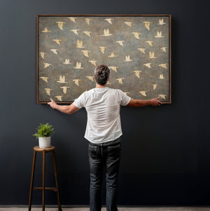 Abstract Birds Wall Art Canvas Print