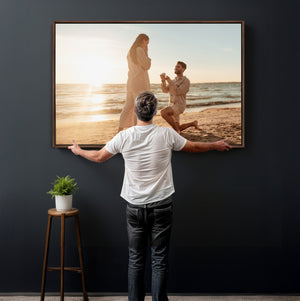 Custom Photo Framed Canvas Wall Art, Personalized Picture Print