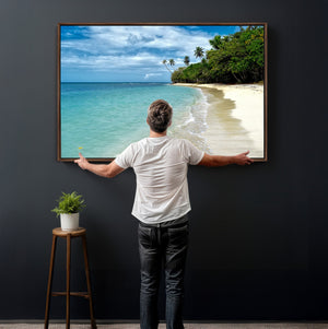 Puerto Rico Beach Paradise Wall Art – Tropical Coastal Print