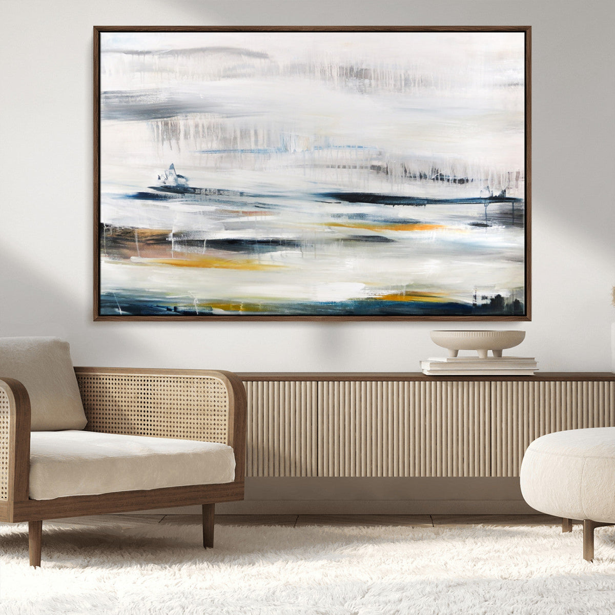 Soft Color Abstract Canvas Print