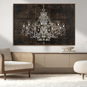 Rustic Chandelier Canvas Print