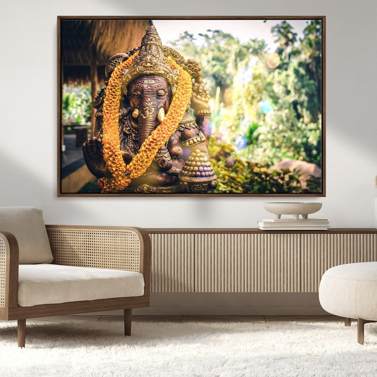 Hinduism Statue Wall Art Canvas Print