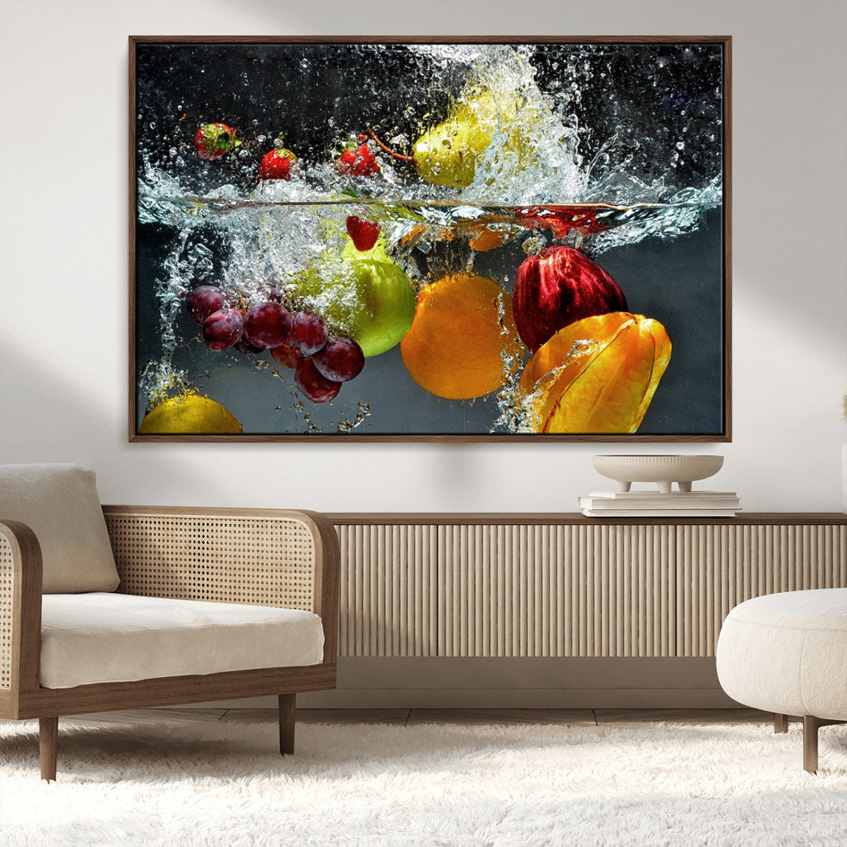 Kithen Vegetables World Wall Art Canvas Print