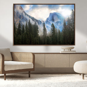 Half Dome Yosemite Calinia Wall Art Canvas Print El Capitan
