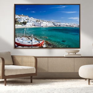 Santorini Wall Art Canvas Print