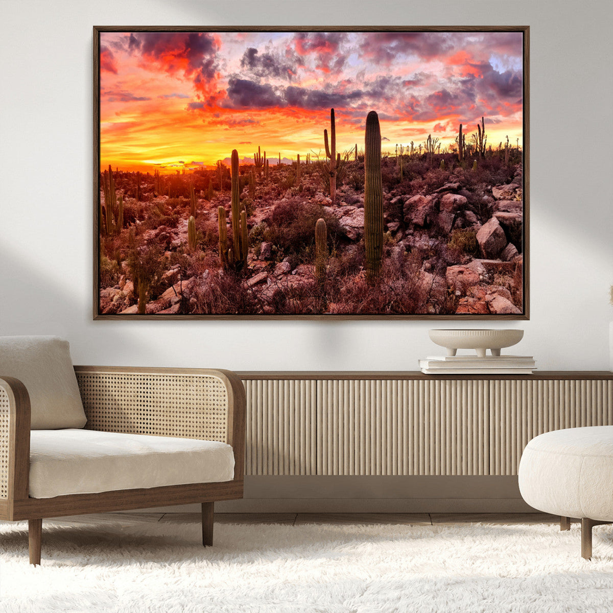 Arizona Desert Print, Western Cowboy Wall Art Print