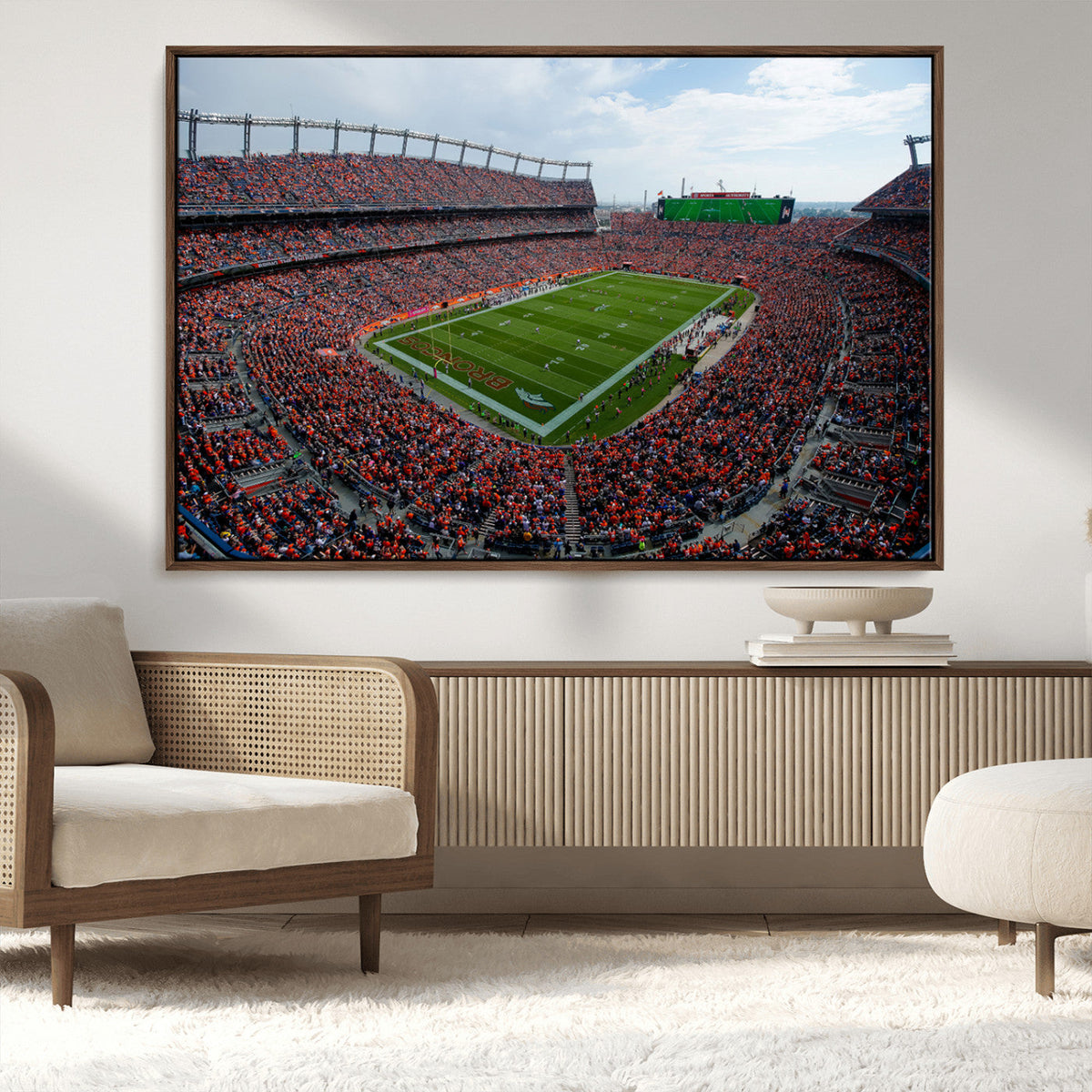 Denver Broncos Football Team Print - Empower Field Mile High